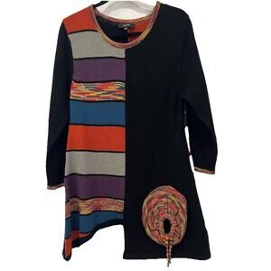 KAKTUS Knit Pullover Hi-Lo Tunic Sweater SIZE Medium